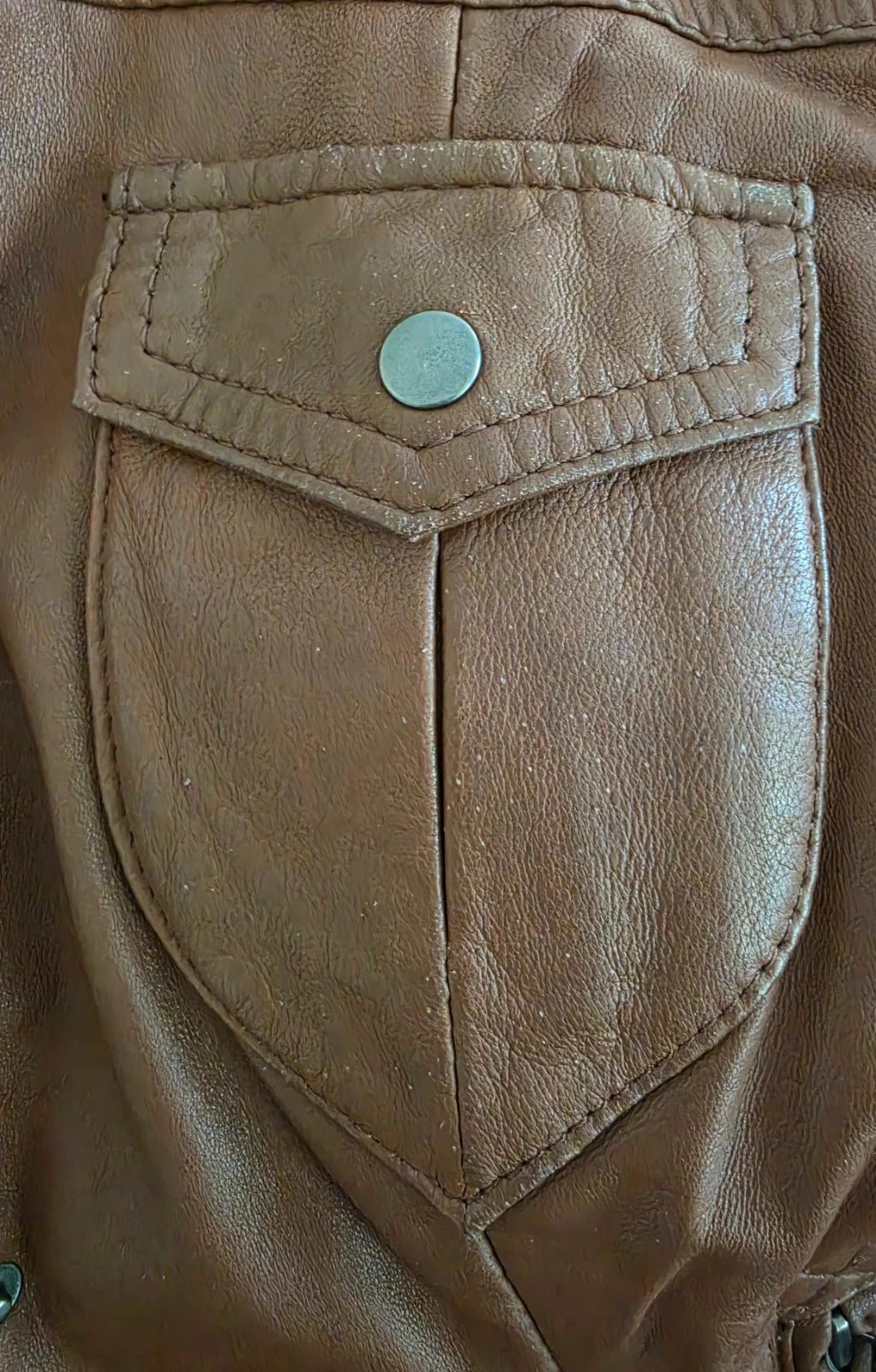 Perfecto femme moto marron 38 – photo 4